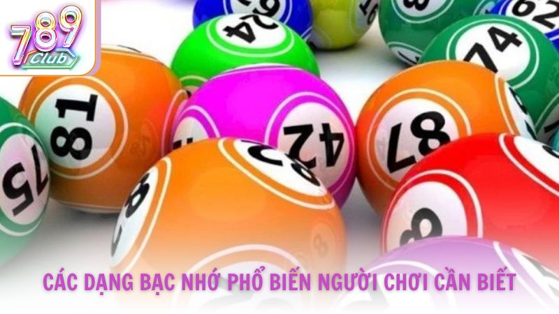 Các dạng bạc nhớ phổ biến người chơi cần biết
