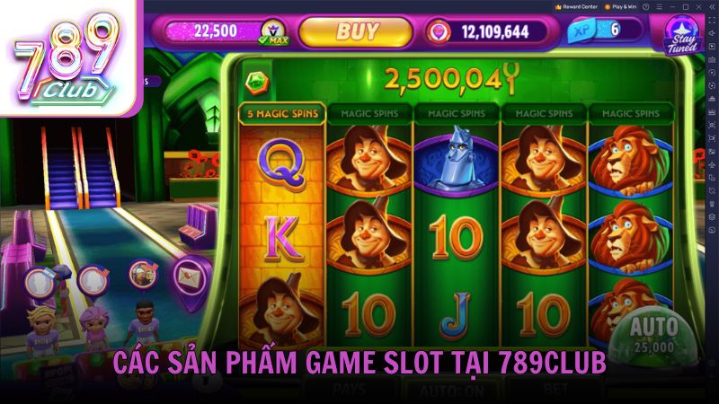 Các sản phẩm game slot tại 789club
